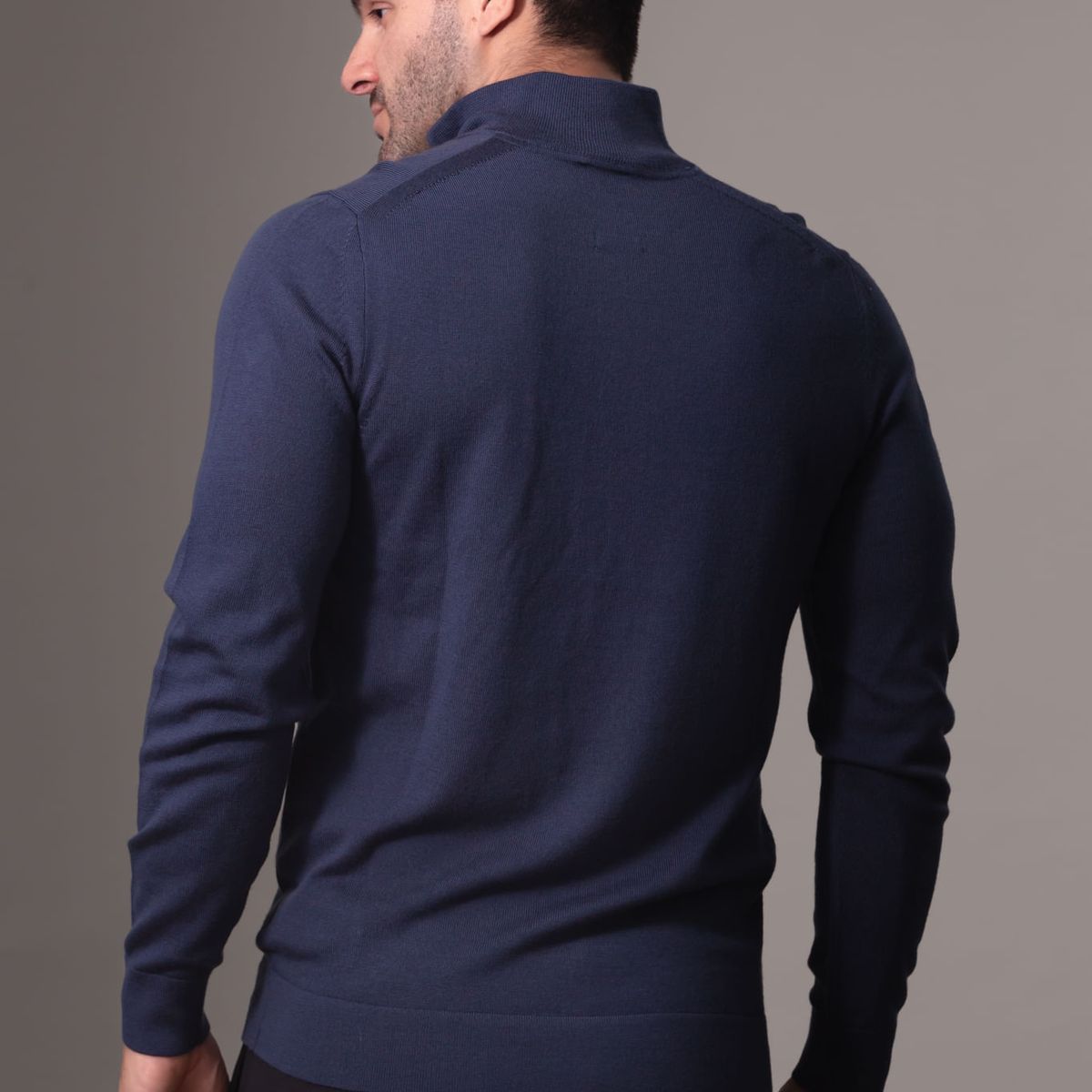 CALVIN KLEIN - SWEATER MERINO RWS QUARTER ZIP