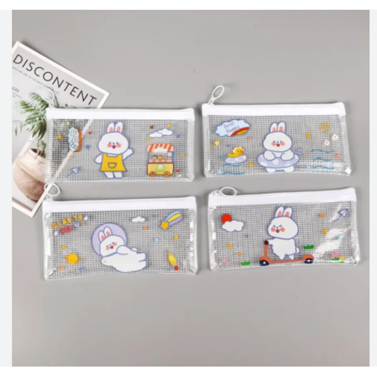 GENERICO - Cartuchera bunny transparente kawaii