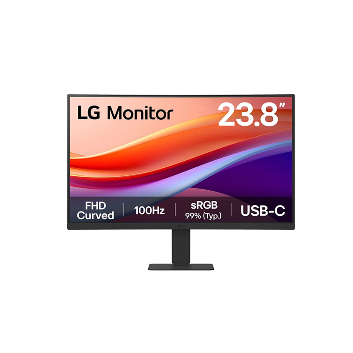 LG - MONITOR 24U421A-B LG CURVO 1500R 238 FHD VA HDMI USB-C Audio-Out