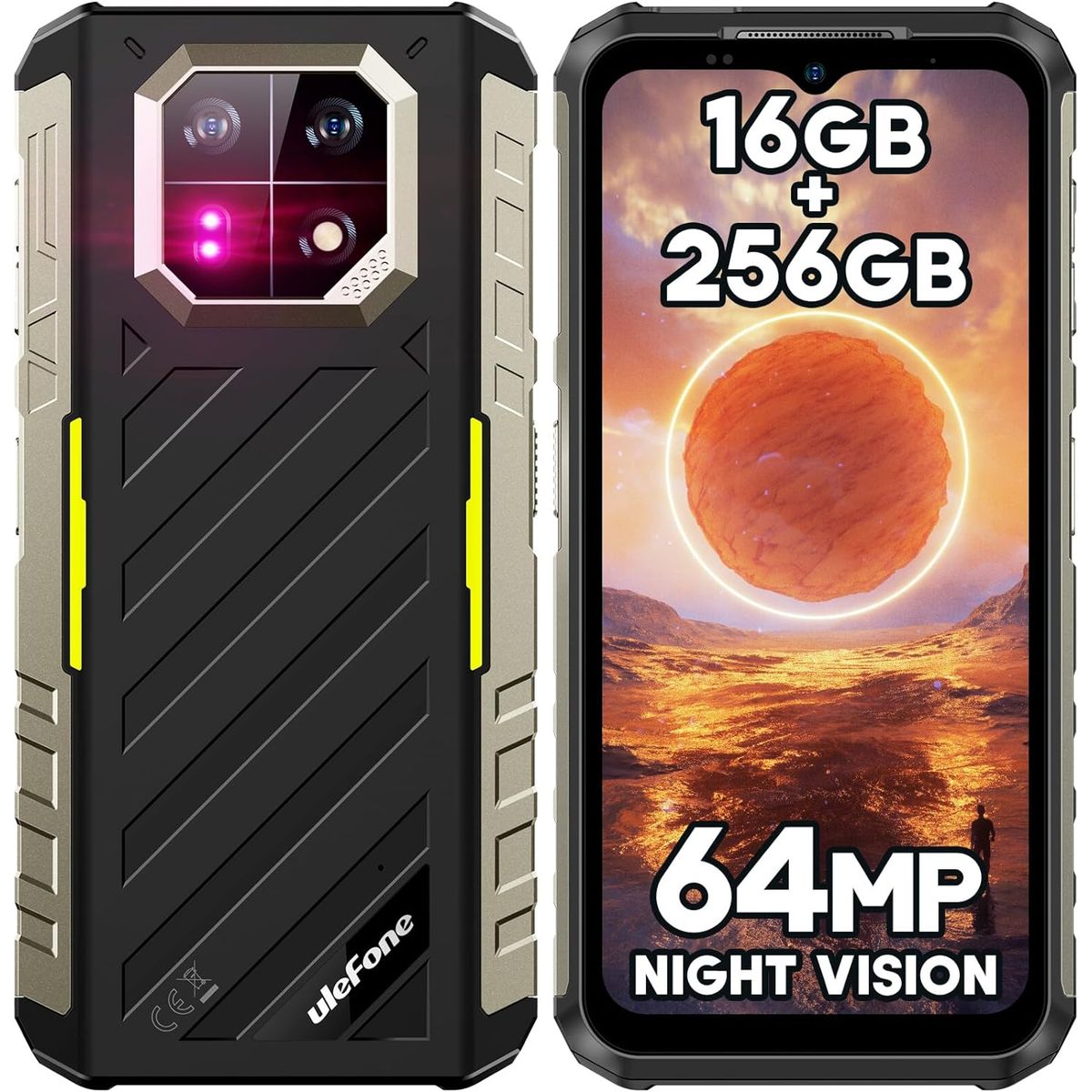 ULEFONE - Ulefone Armor 22 Celular 16GB+256GB 64MP Dual SIM NFC