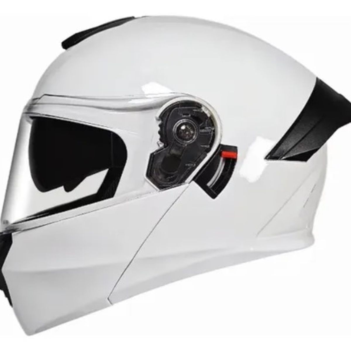 CES - CASCO MOTO AXK ABATIBLE BLANCO BRILLO TRANSPARENTE