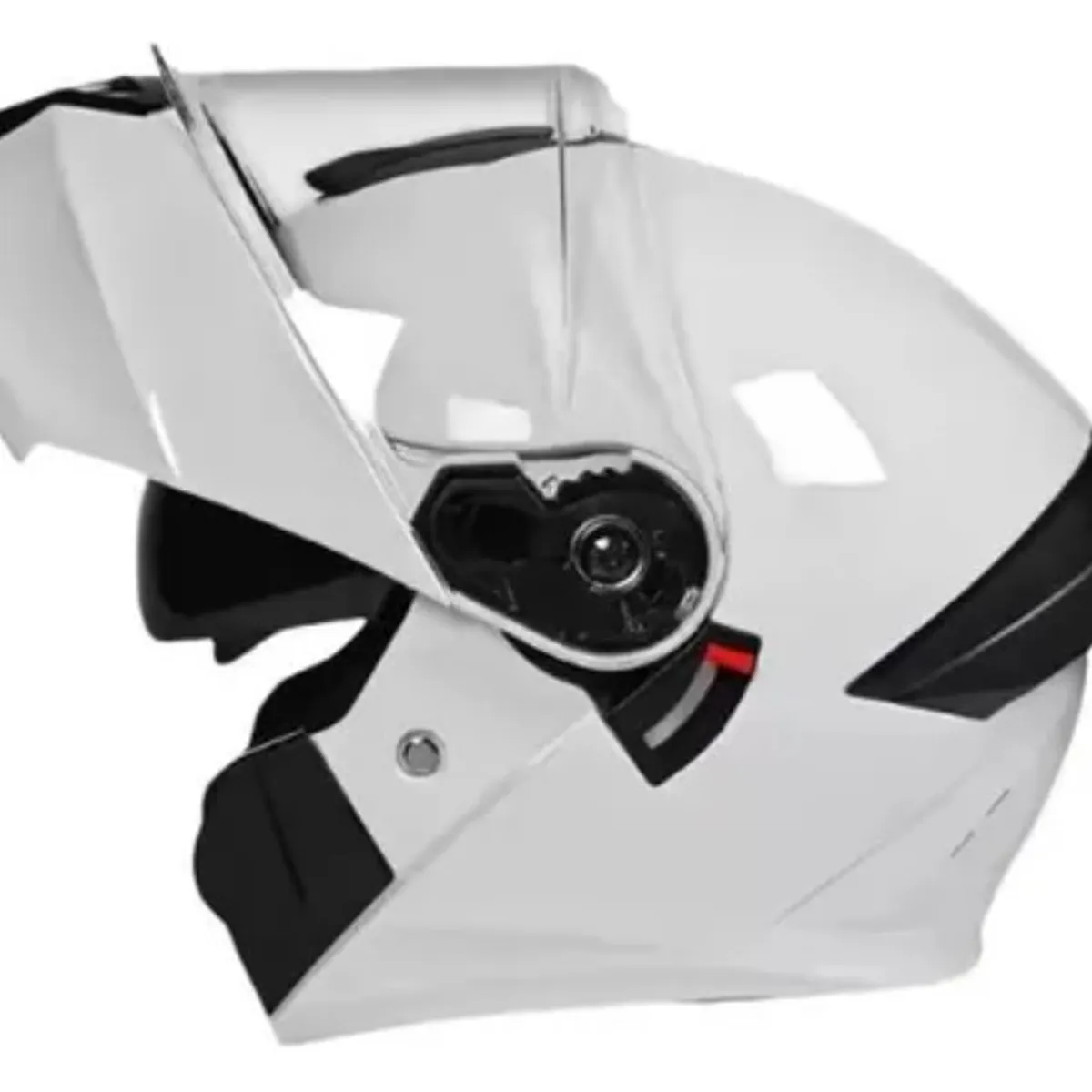 CES - CASCO MOTO AXK ABATIBLE BLANCO BRILLO TRANSPARENTE