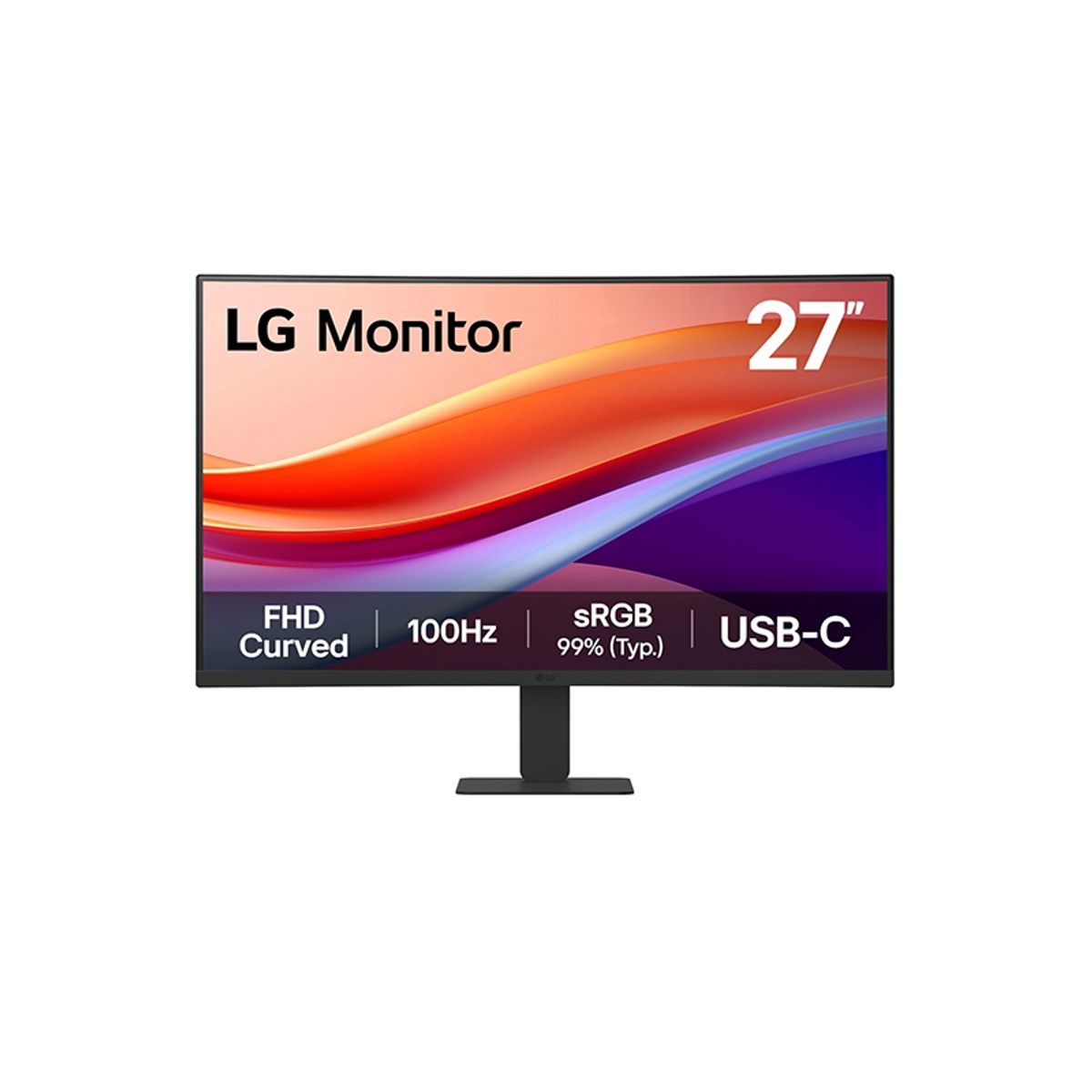 LG - MONITOR 27U421A-B LG CURVO 100HZ 5MS 27 FHD VA HDMI USB-C Audio-Out