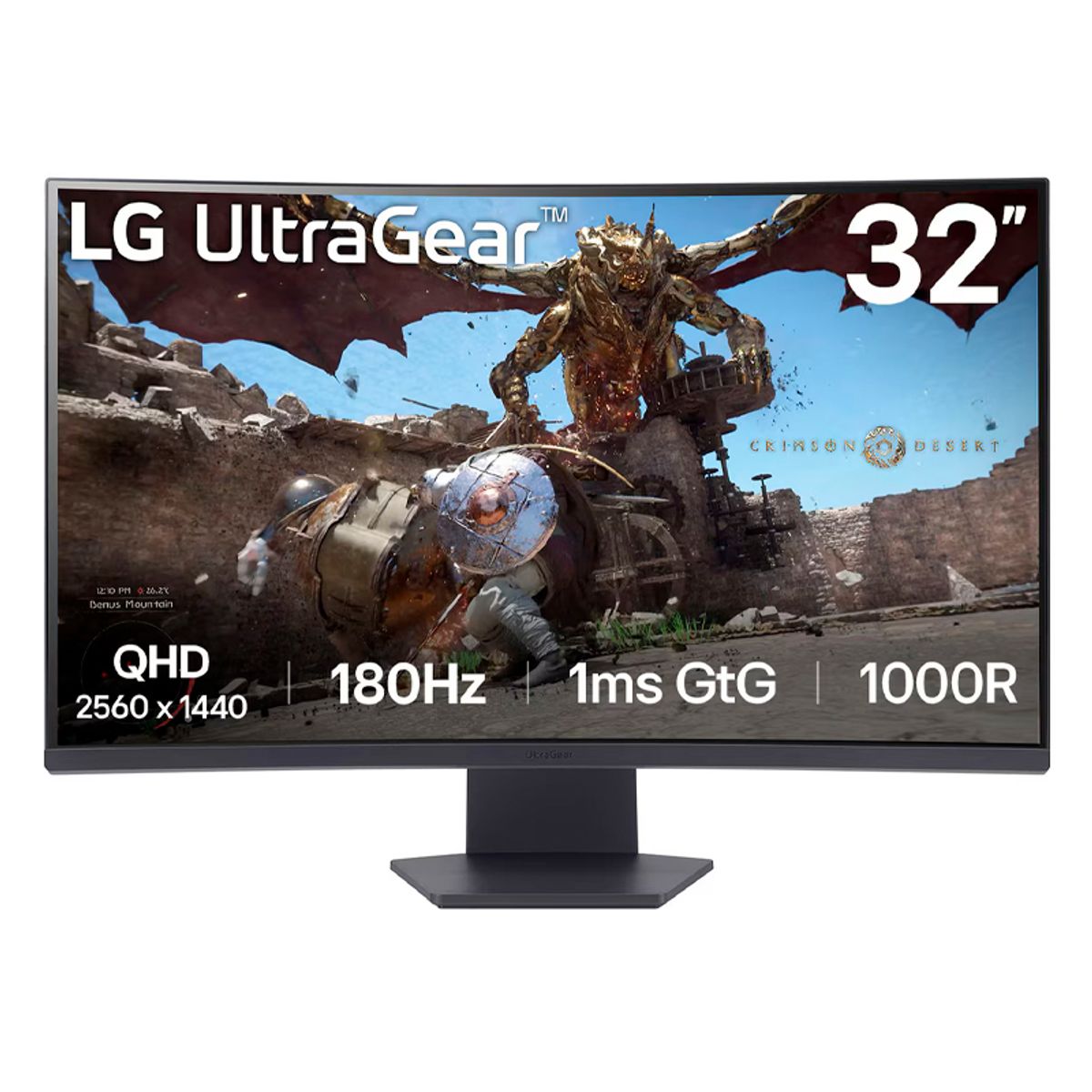 LG - MONITOR 32GS60QC-B LG 315 ULTRAGEAR 1MS 180HZ QHD VA HDMI DP HP-OUT