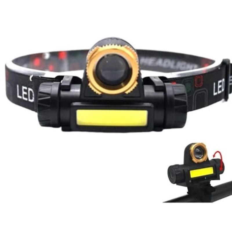 GENERICO - LINTERNA DE CABEZA LED RECARGABLE USB