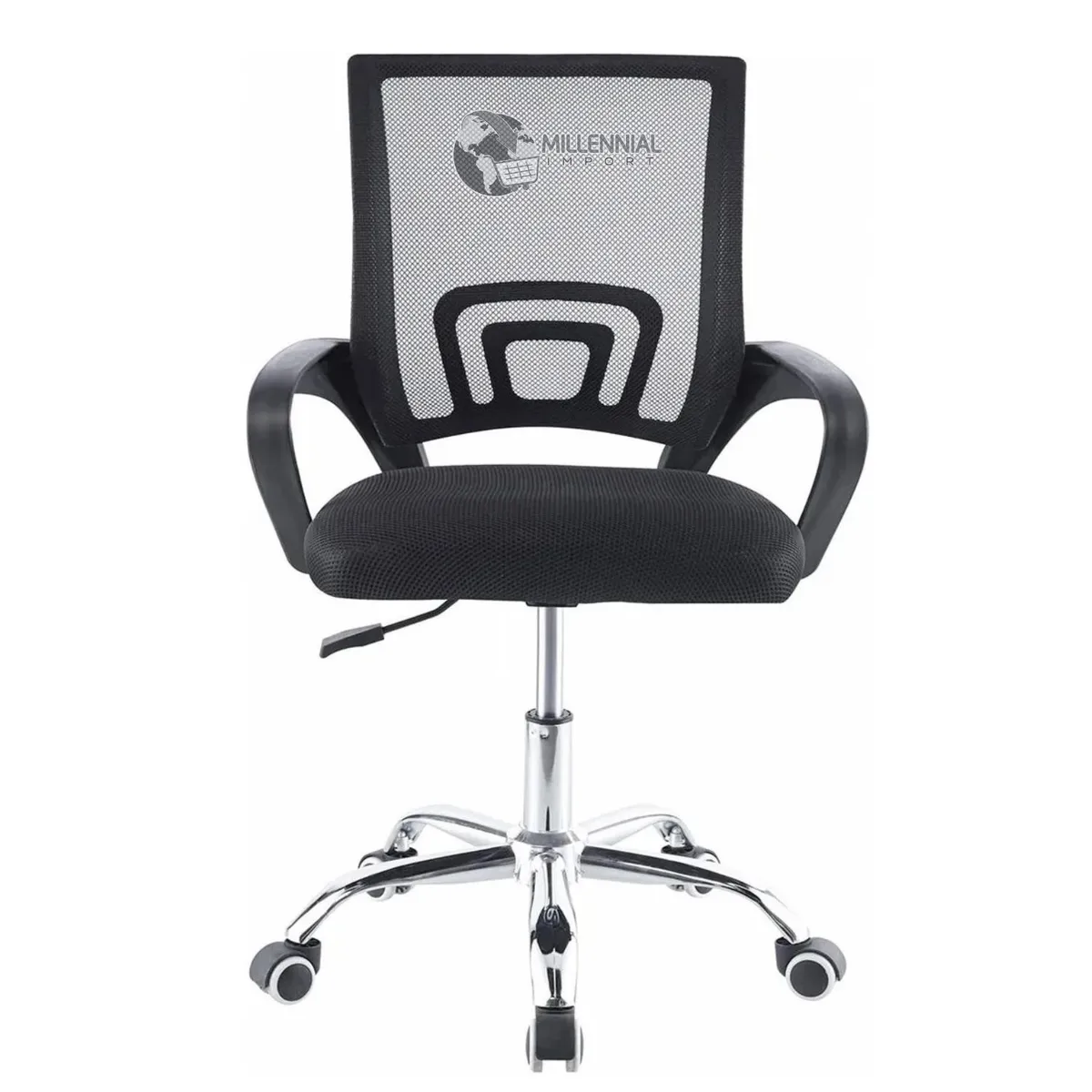 GENERICO - Sillla de Oficina Ergonomica Giratoria con Malla Mesh - Negro