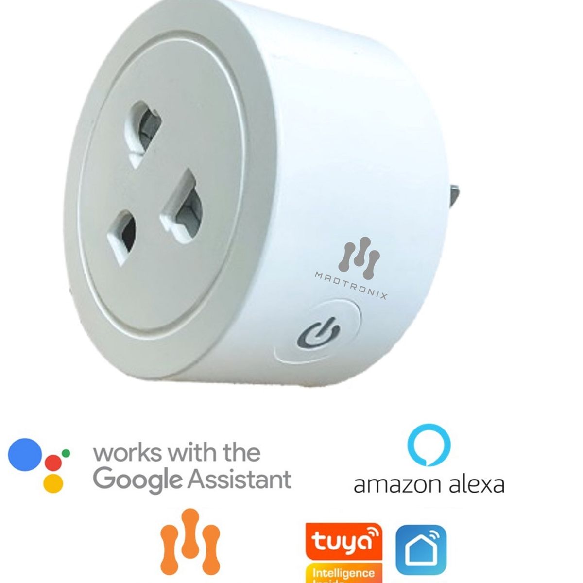 MADTRONIX - Enchufe Inteligente Smart Wifi Universal Google y Alexa