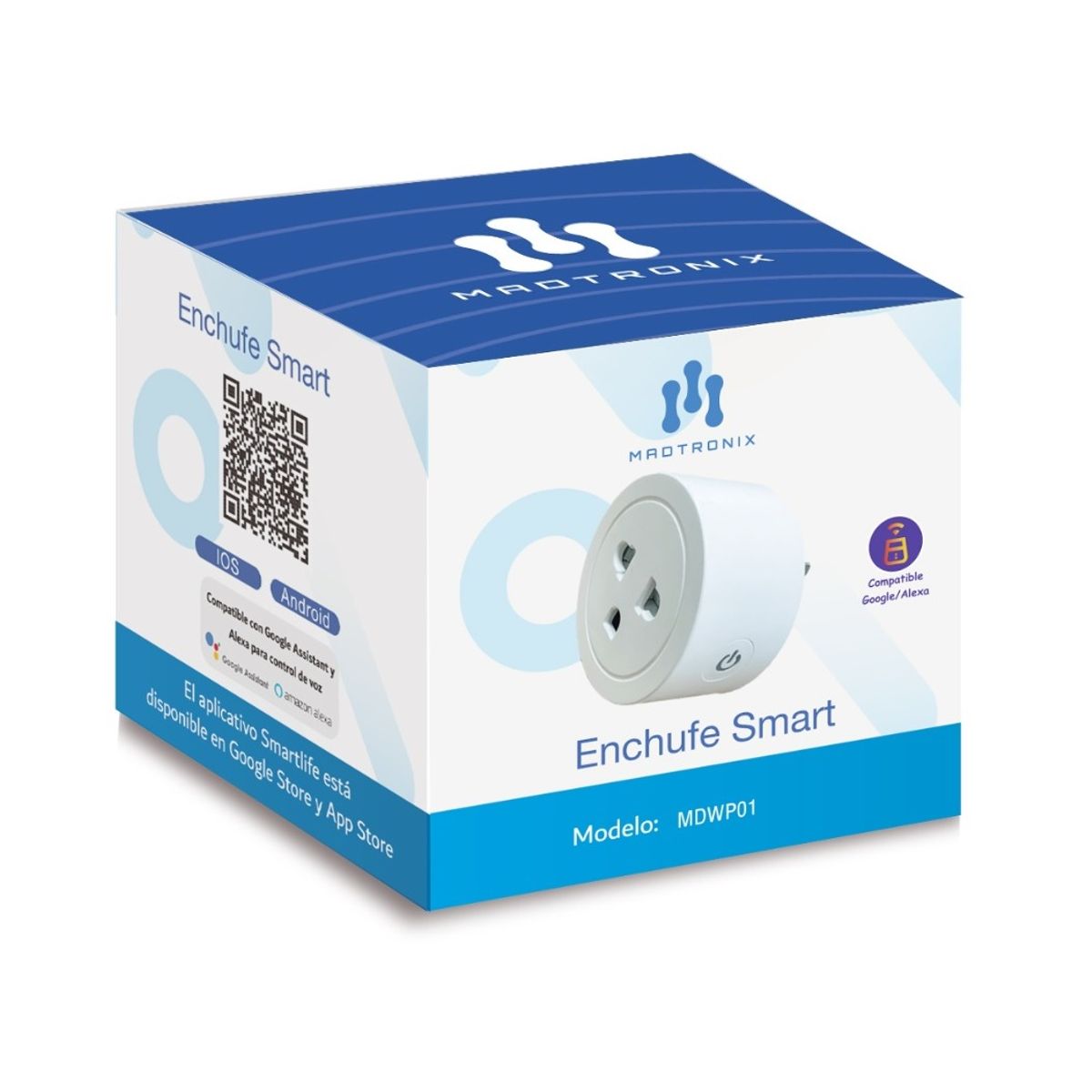 MADTRONIX - Enchufe Inteligente Smart Wifi Universal Google y Alexa