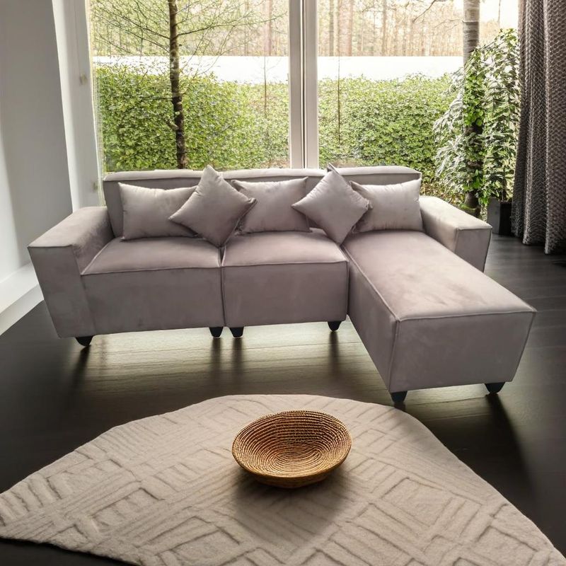 GENERICO - Sofá Stylo Seccional 3 piezas - Color Arena