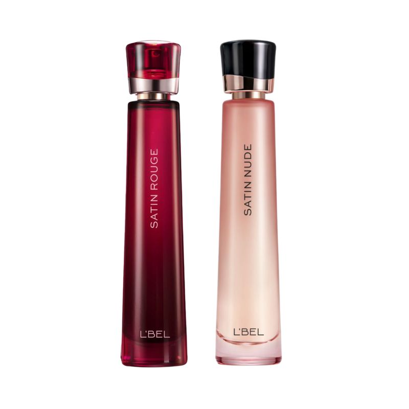 LBEL - Perfume satin nude + satin rouge L'BEL  spray 50ml cada uno