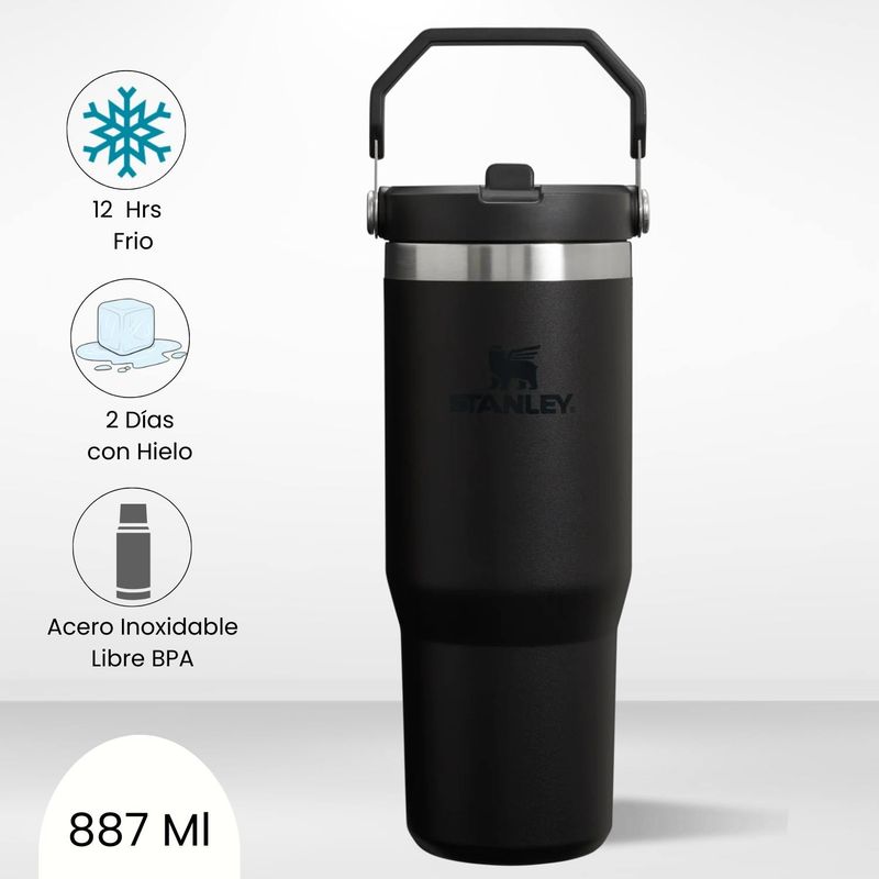 STANLEY - Flip Straw Tumbler Black Stanley 887 Ml
