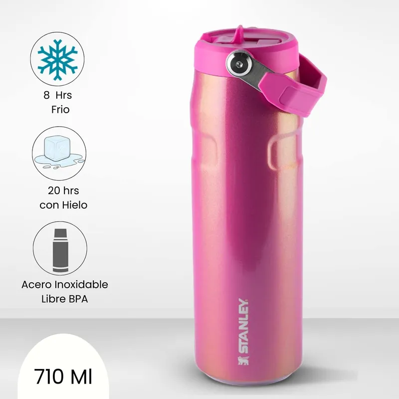 STANLEY - Tomatodo Termica Flip Straw Lid Pink Shimmer Stanley 710 Ml