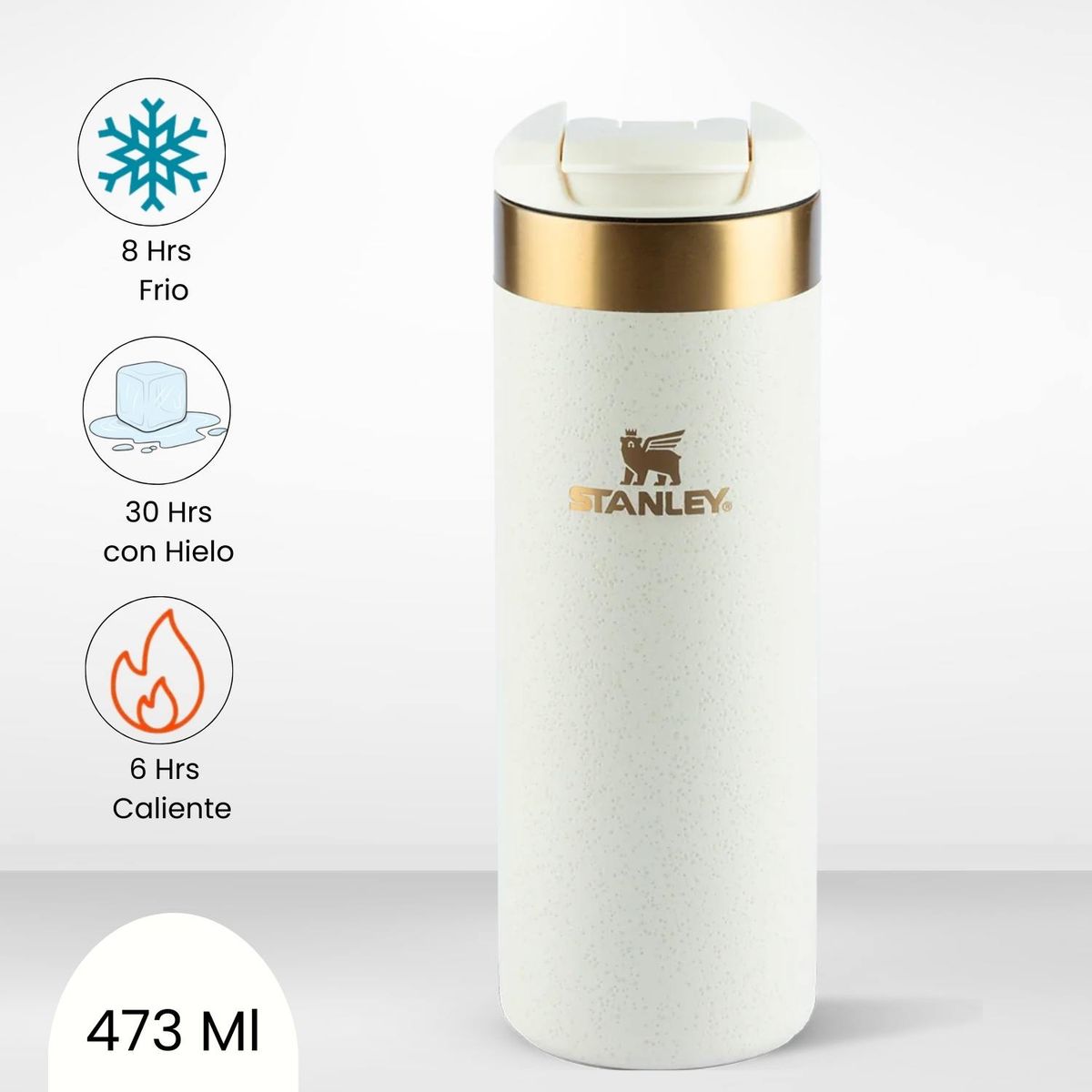 STANLEY - Botella Aerolight Transit Cream Moon Stanley 473 Ml