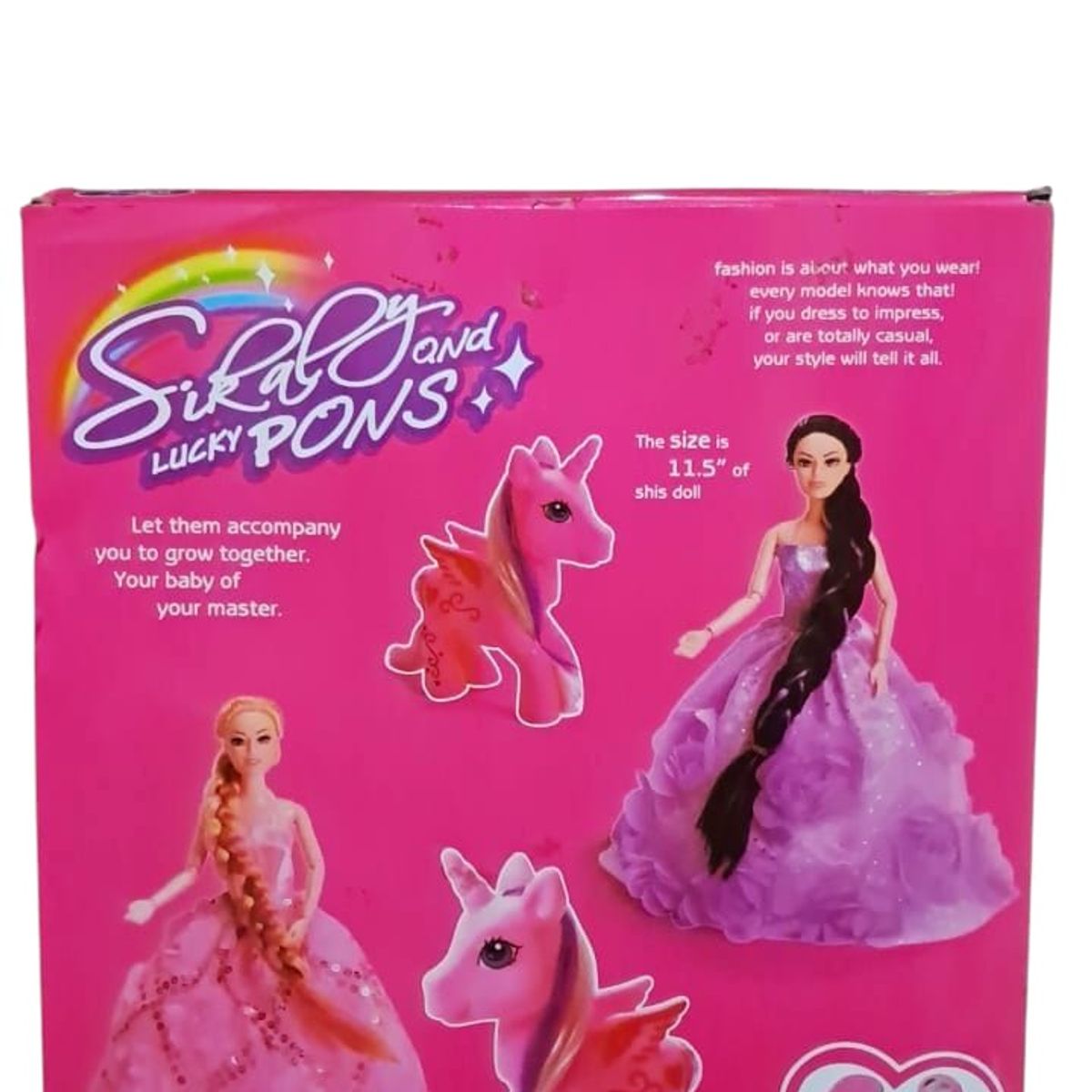 GENERICO - MUÑECA PRINCESA CON PONY Y ACCESORIOS