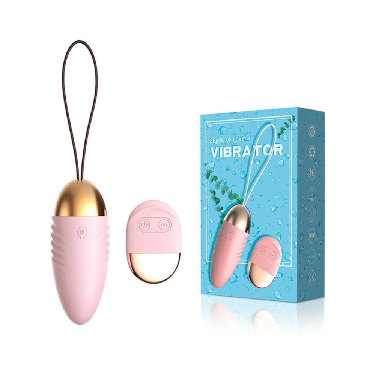 GENERICO - Vibrador Huevo Inalambrico Con Control Remoto Rosa