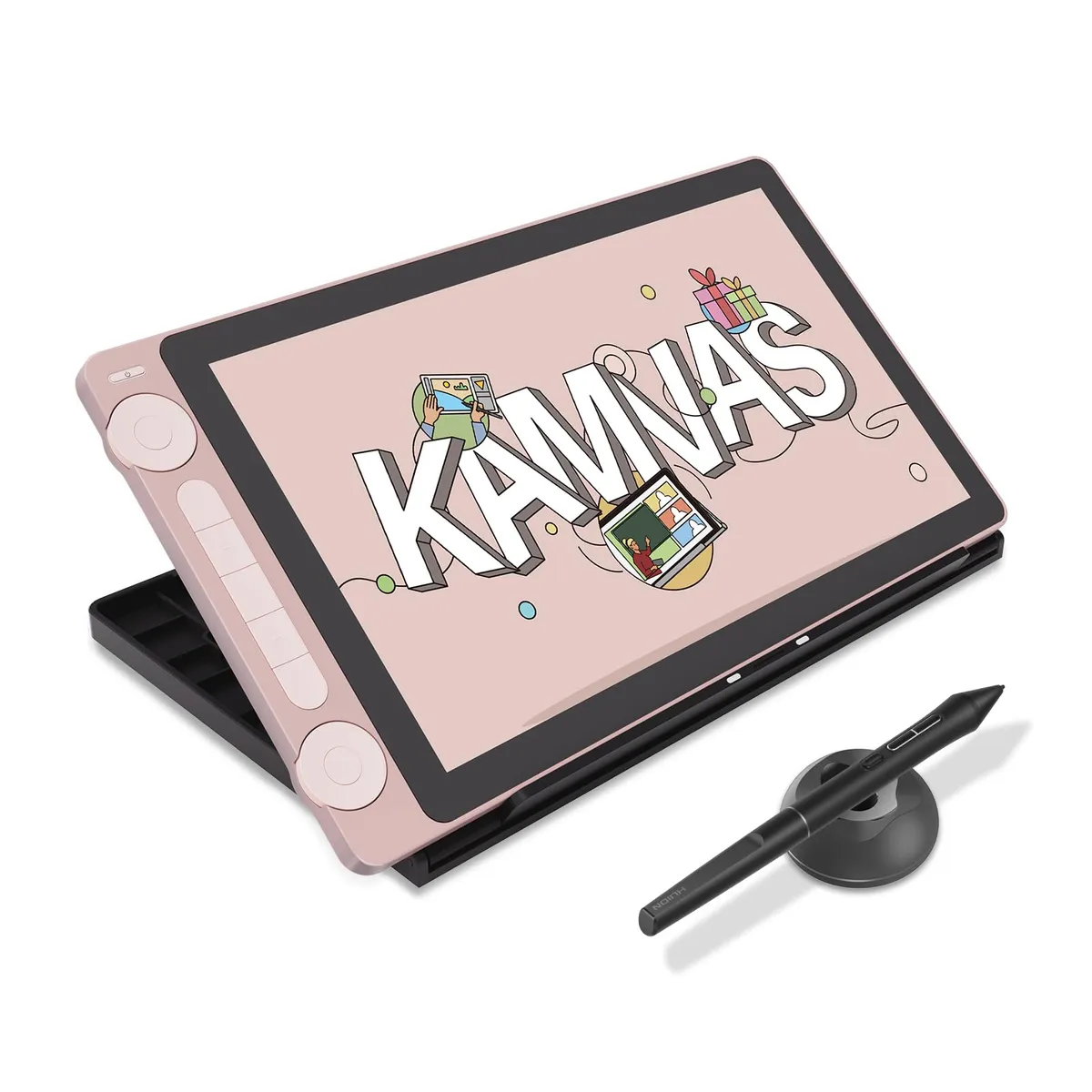HUION - HUION Kamvas 13 Gen3 Tableta Gráfica con Pantalla,Rosa