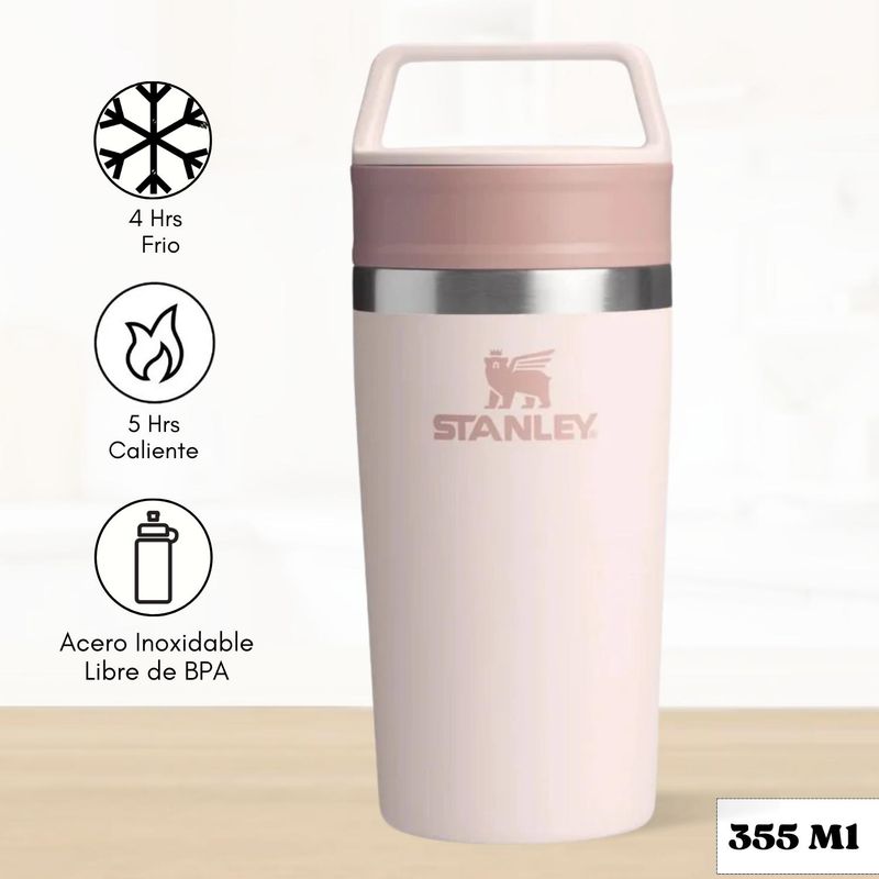 STANLEY - Mug Para Café To-Go Travel Rose Quartz Stanley 355 Ml