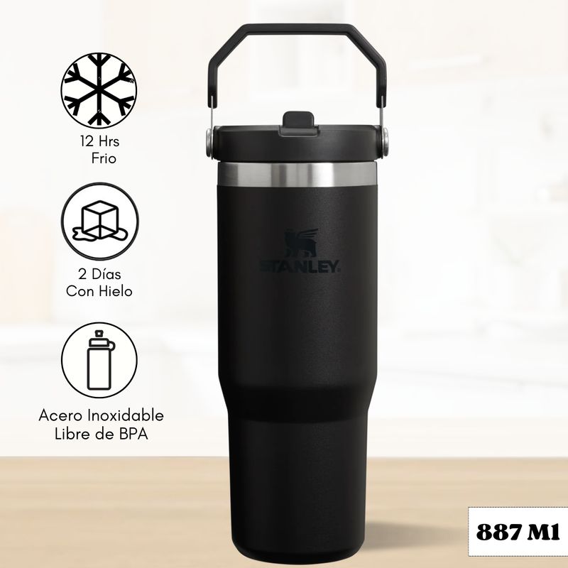 STANLEY - Flip Straw Tumbler Black Stanley 887 Ml