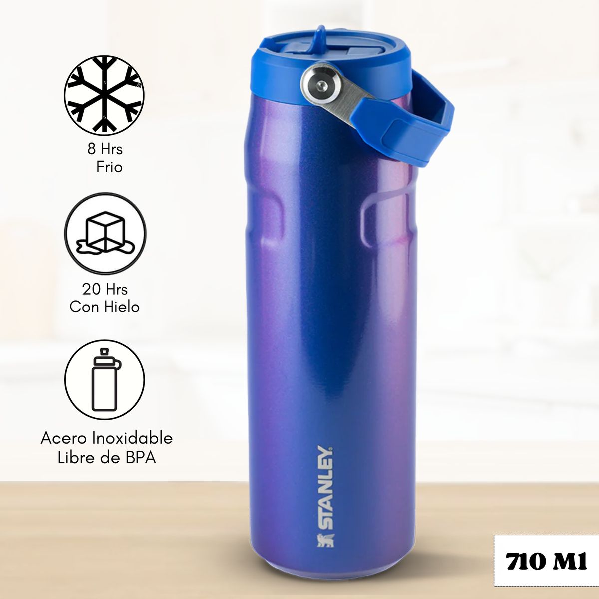 STANLEY - Tomatodo Termica Flip Straw Lid Sapphirer Stanley 710 Ml