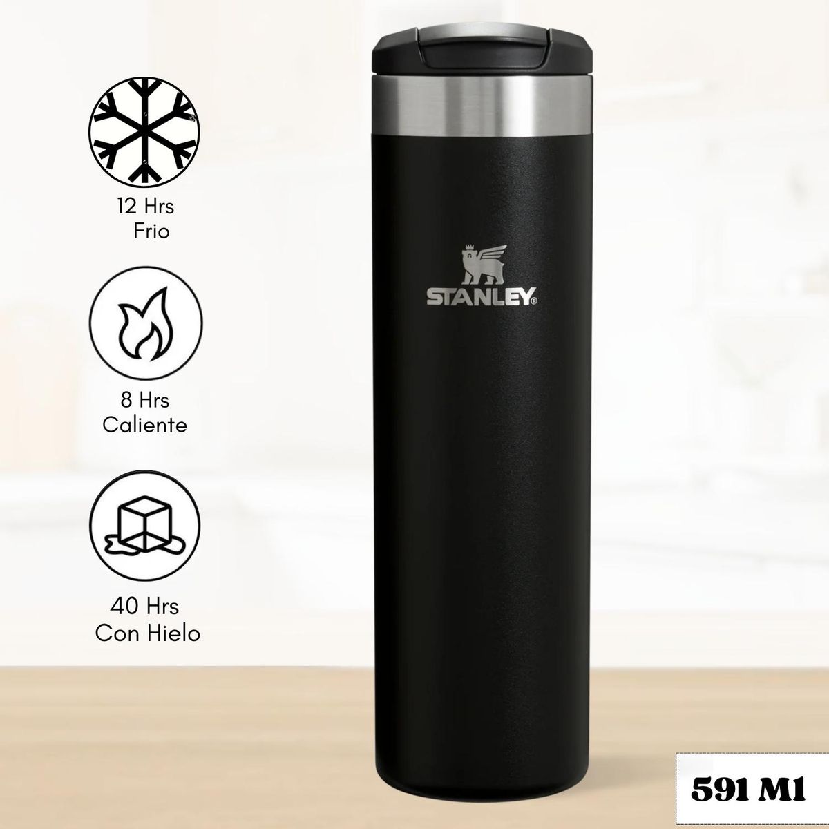 STANLEY - Botella Aerolight Transit Black Stanley 591 Ml