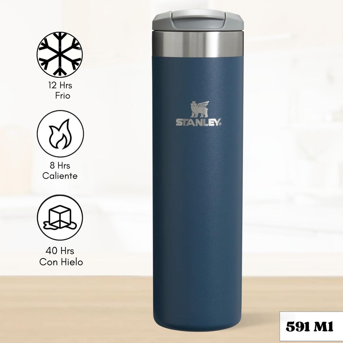 STANLEY - Botella Aerolight Transit Navy Stanley 591 Ml