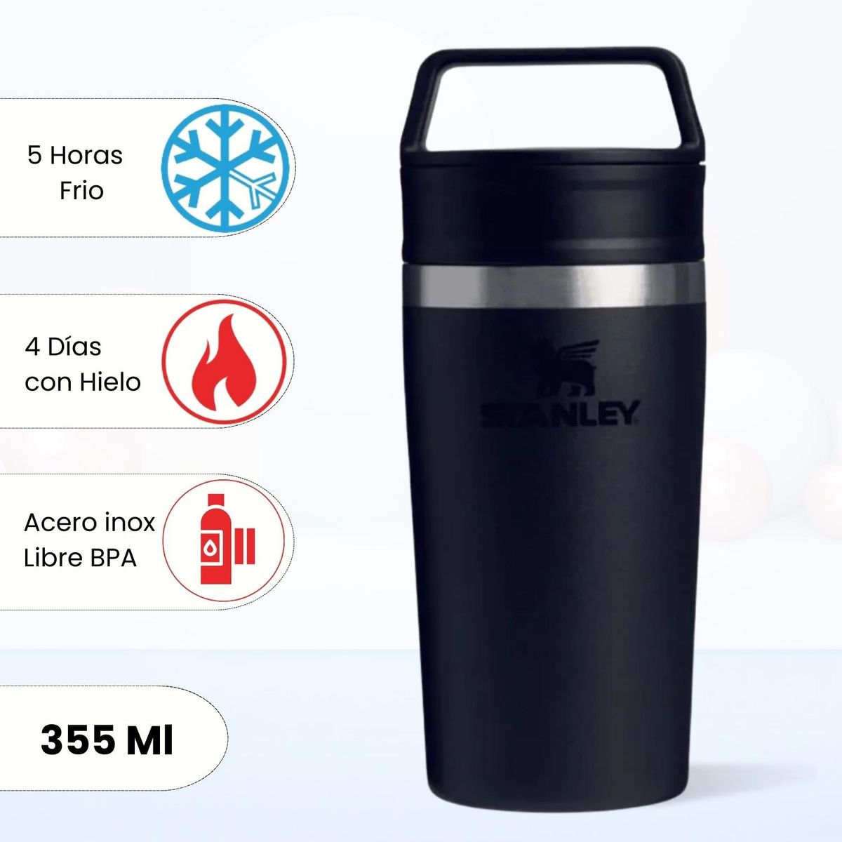 STANLEY - Mug Para Café To-Go Travel Black Stanley 355 Ml