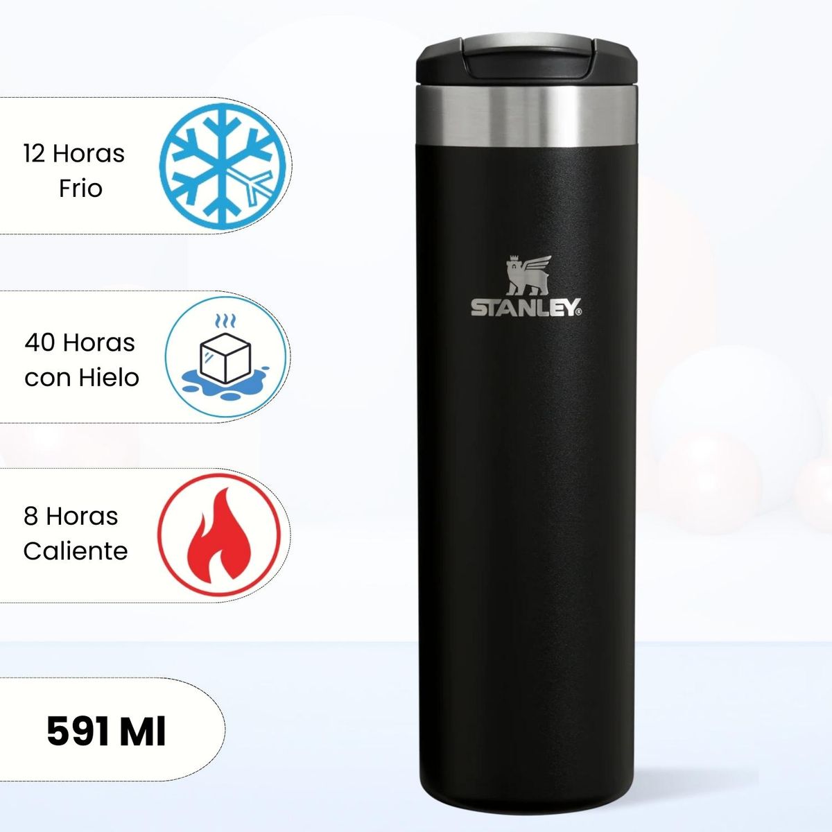 STANLEY - Botella Aerolight Transit Black Stanley 591 Ml