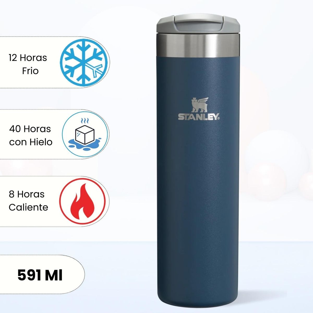 STANLEY - Botella Aerolight Transit Navy Stanley 591 Ml