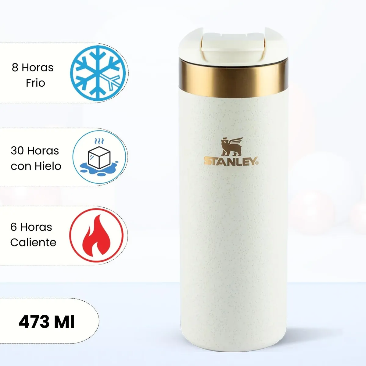 STANLEY - Botella Aerolight Transit Cream Moon Stanley 473 Ml