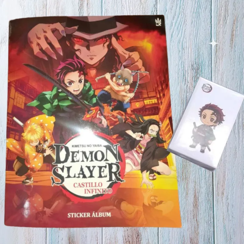 GENERICO - Album Demon Slayer + 204 Figuras en Stickers Castillo Infinito