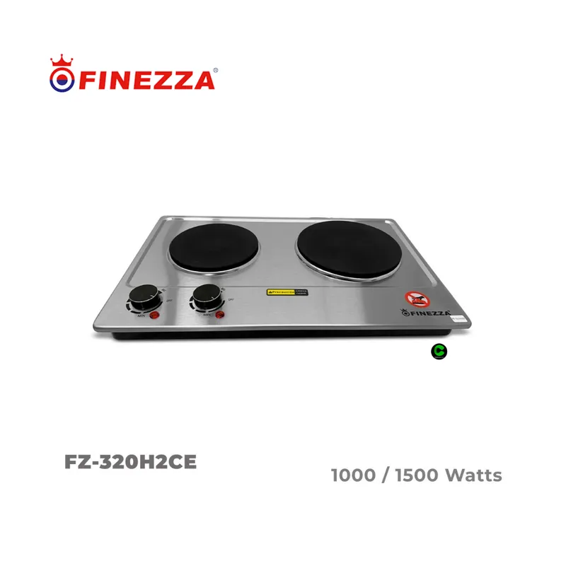 FINEZZA - Cocina Eléctrica Finezza de 2 hornillas 2250 W FZ-320H2CE