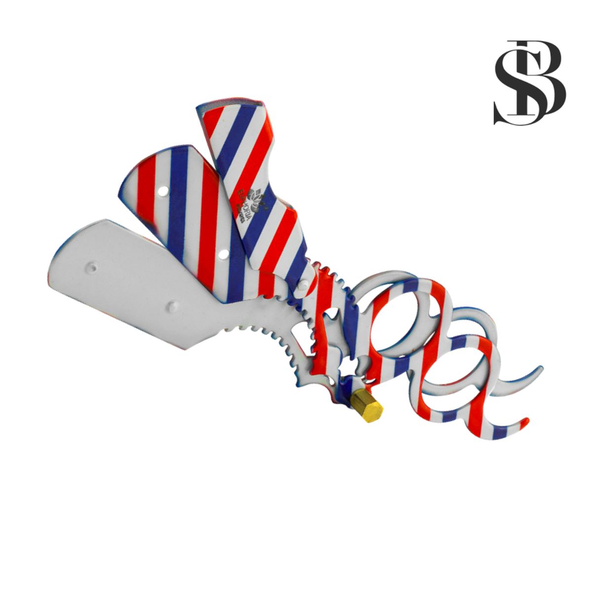 EUPHORIA - Navaja 2 DEDOS para Corte de 3 Cuerpos Profesional BARBER +5 CUCHILLAS