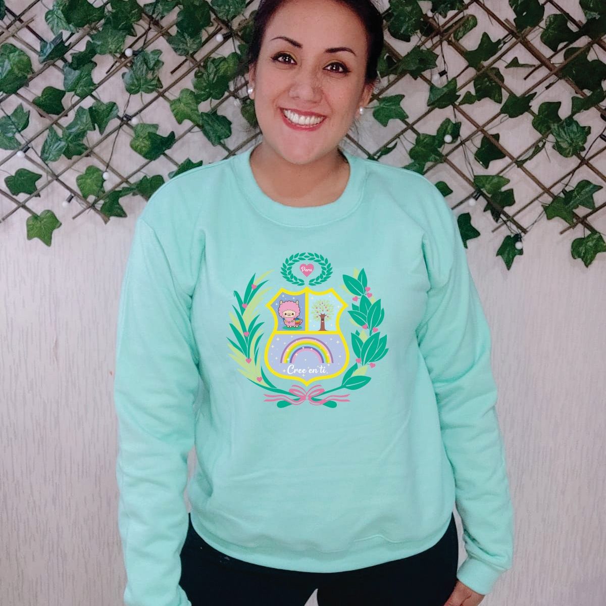 GENERICO - Polera Mujer Diseño Escudo PINK - Verde