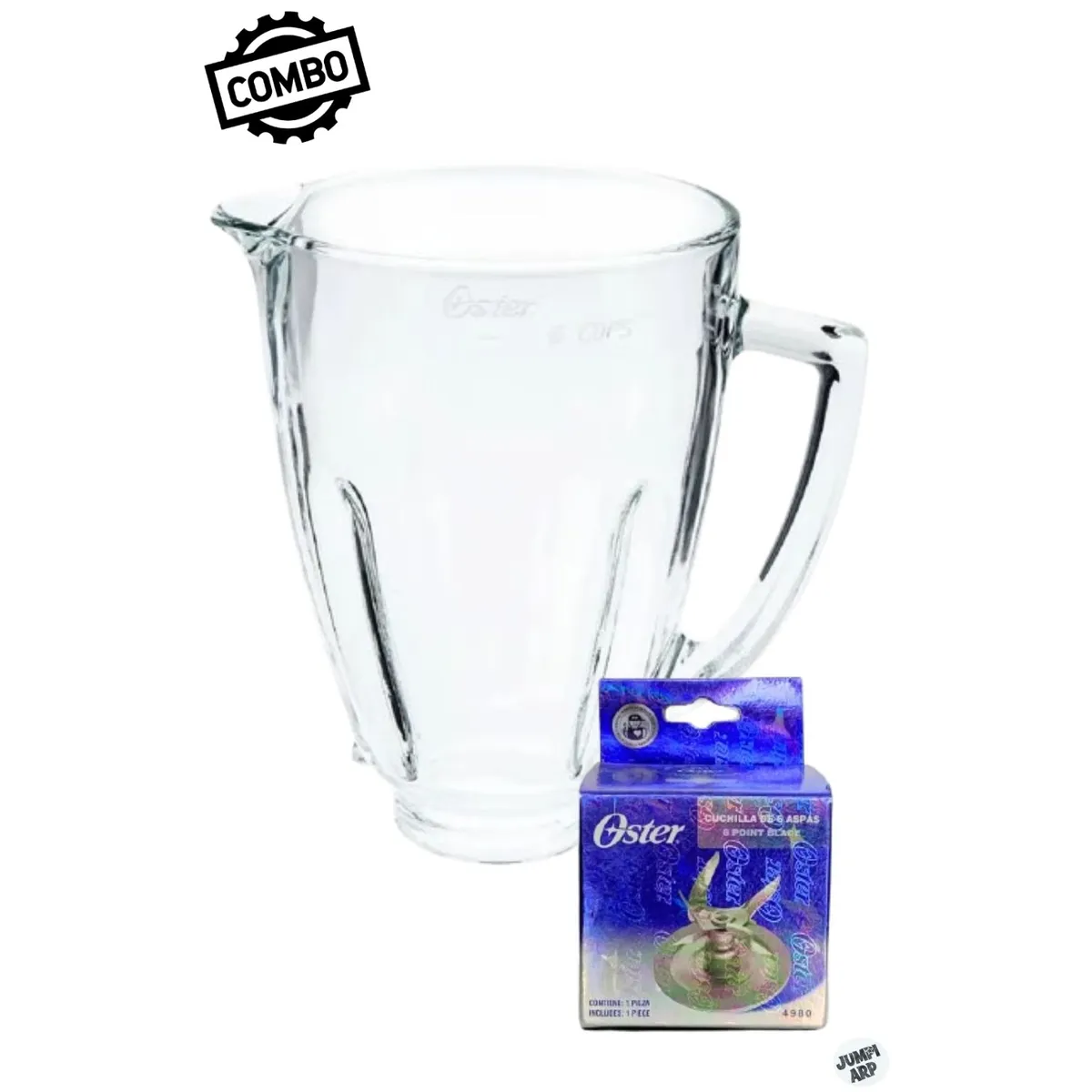 OSTER - Combo Oster Vaso Licuadora 1.5lt +Cuchilla 6 Aspas