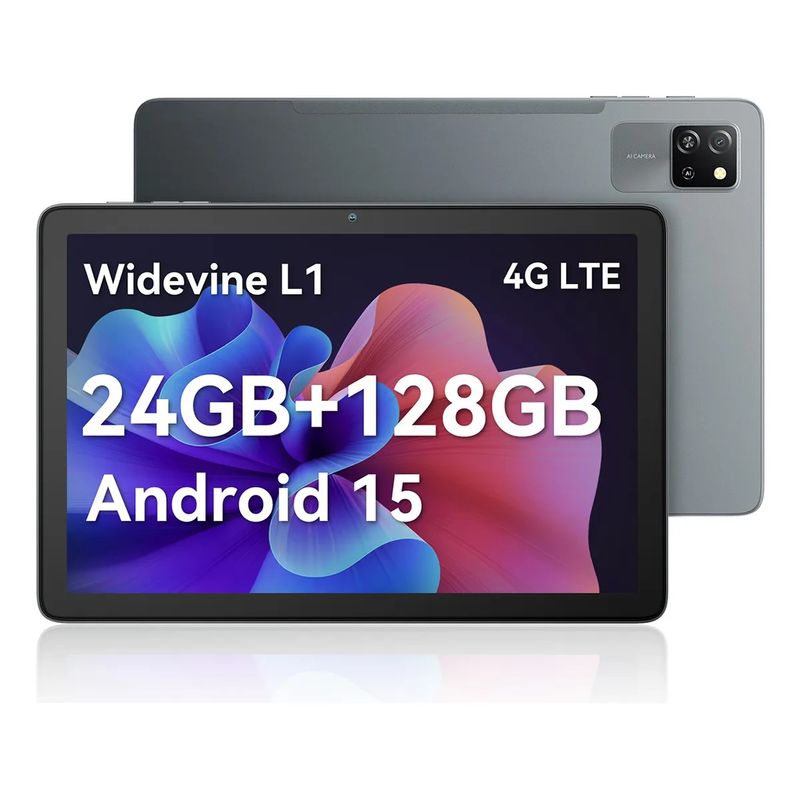 BLACKVIEW - Tablet Blackview Tab 60 Pro 4G LTE 10", 24GB de RAM y 128GB de ROM UP 2TB - GRIS