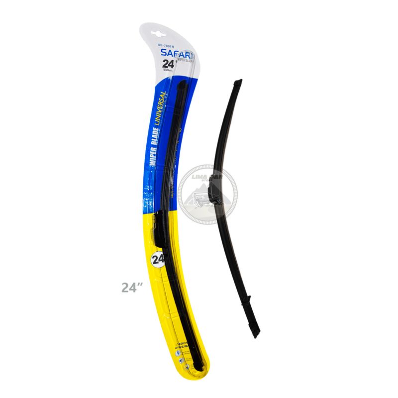 SAFARI - Plumilla 24” Ergonómica Limpia Parabrisas Auto
