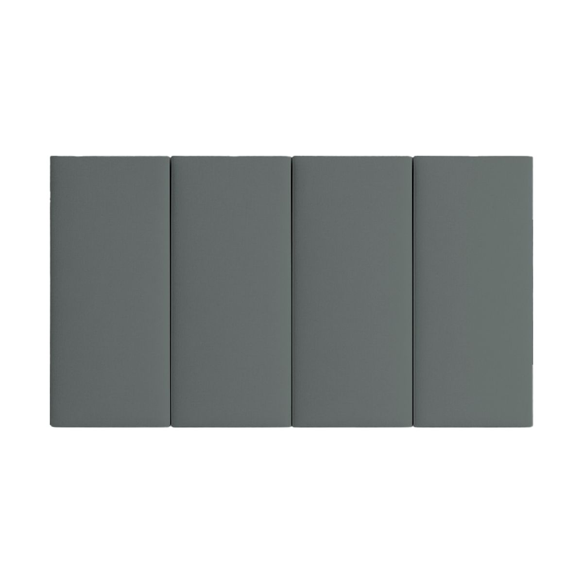 MUEBLES MACRUMO - Pieza Modular Panel 60cmx20cm color Gris oscuro 1unidad
