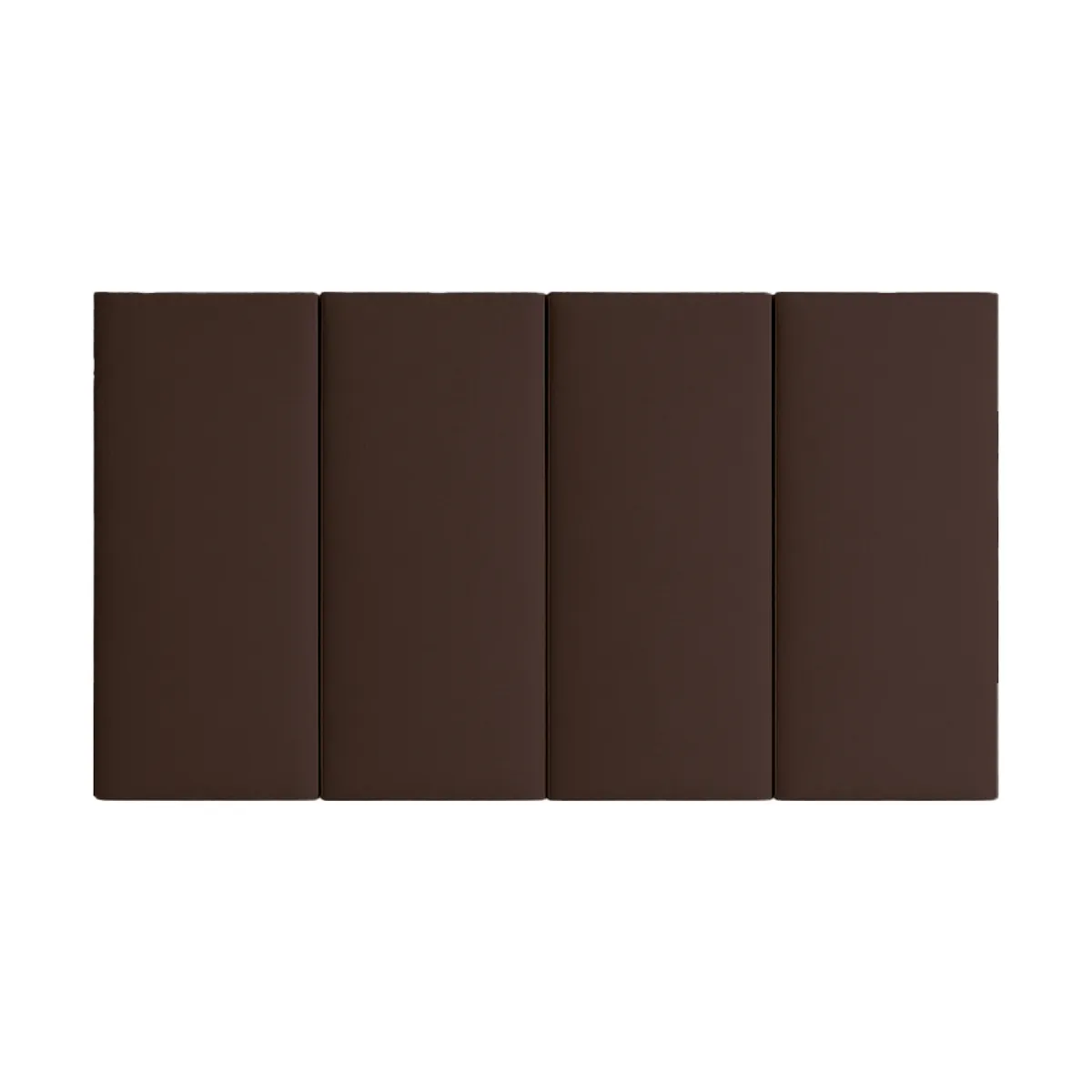 MUEBLES MACRUMO - Pieza Modular Panel 60cmx20cm color Marrón 1unidad