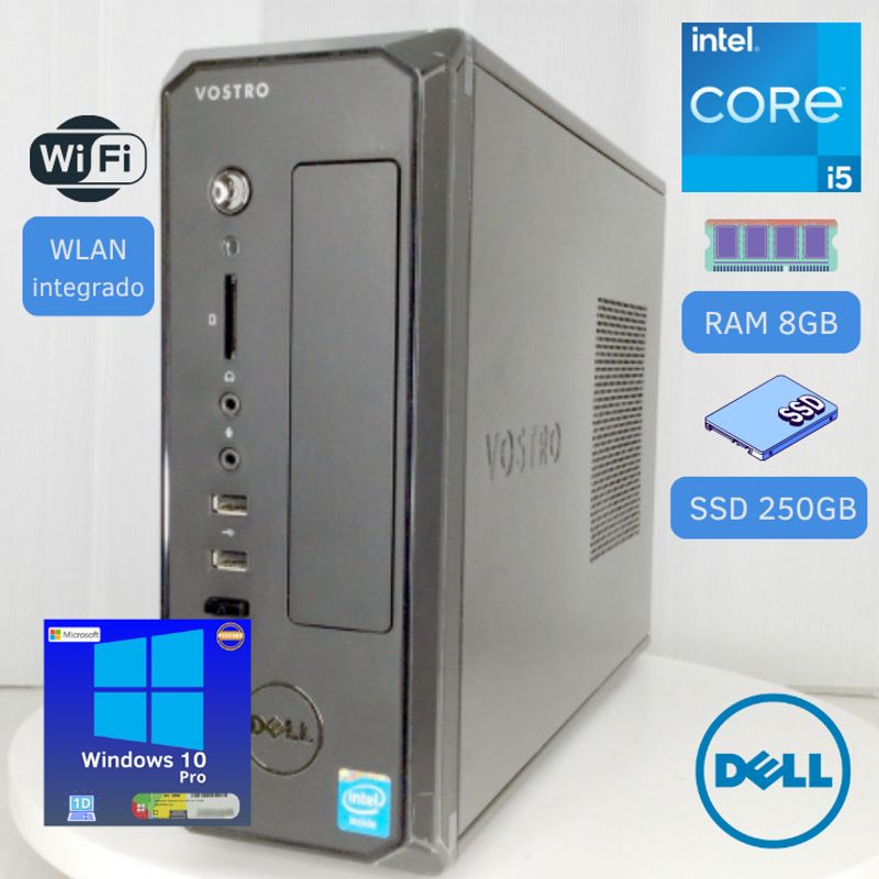 DELL - Computadora Dell Vostro D06S Intel Core I5 250GB SSD 8GB RAM+ W 10P