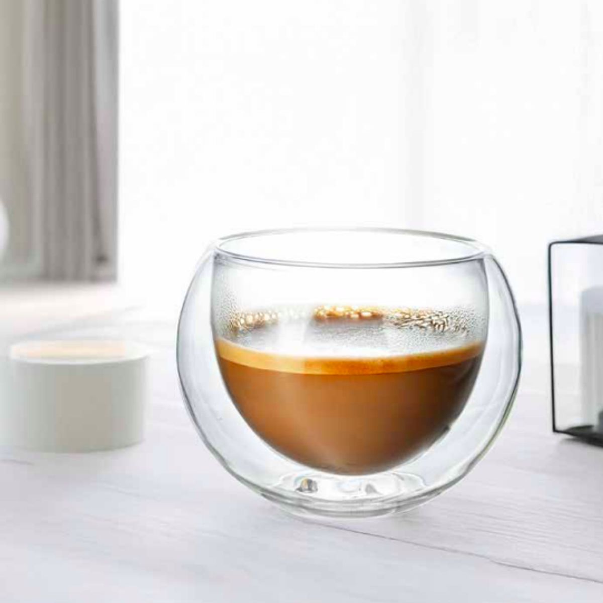 GENERICO - SET 4 VASOS DOBLE FONDO VIDRIO BOROSILICATO 250ML