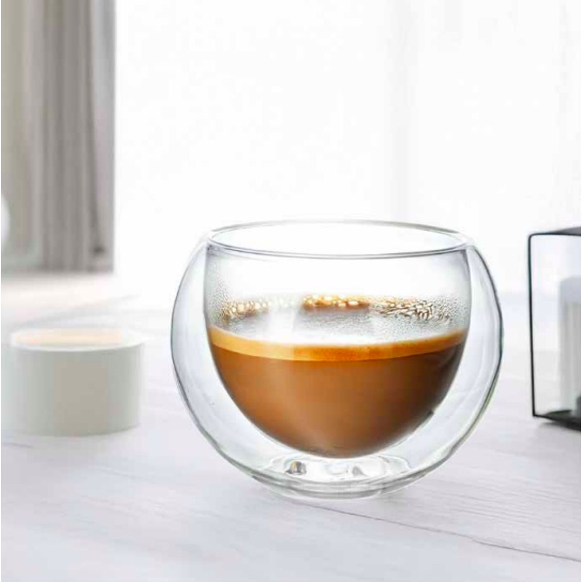 GENERICO - SET 4 VASOS DOBLE FONDO VIDRIO BOROSILICATO 250ML