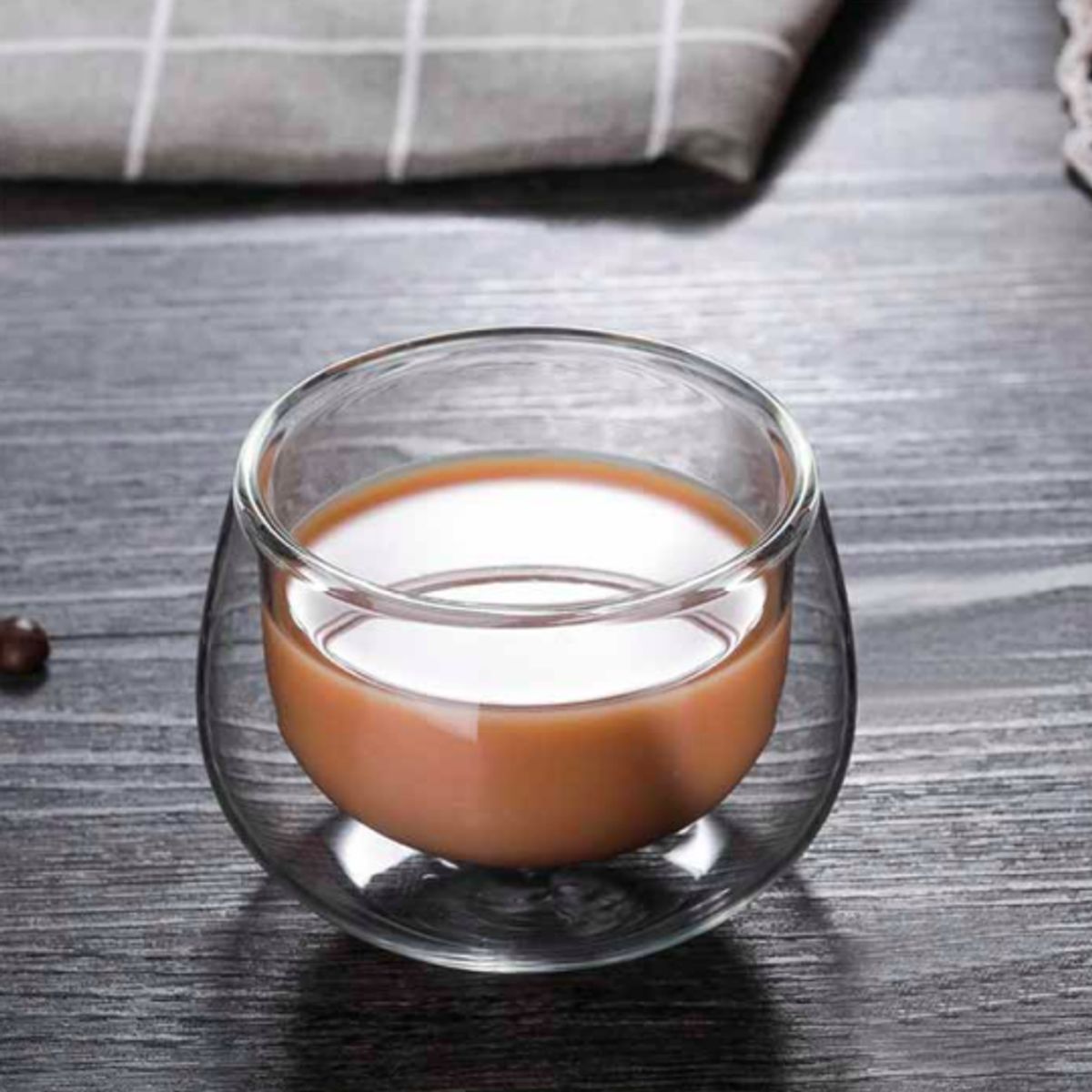 GENERICO - SET 4 VASOS DOBLE FONDO VIDRIO BOROSILICATO 250ML