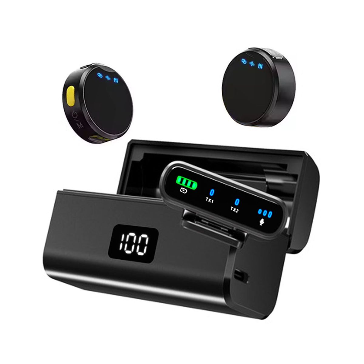 NANOTRON TECHNOLOGIES - Micrófonos de botón magnético SX40 Pro para Tipo C,  IOS y Cámaras