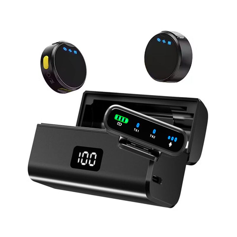 NANOTRON TECHNOLOGIES - Micrófonos de botón magnético SX40 Pro para Tipo C,  IOS y Cámaras