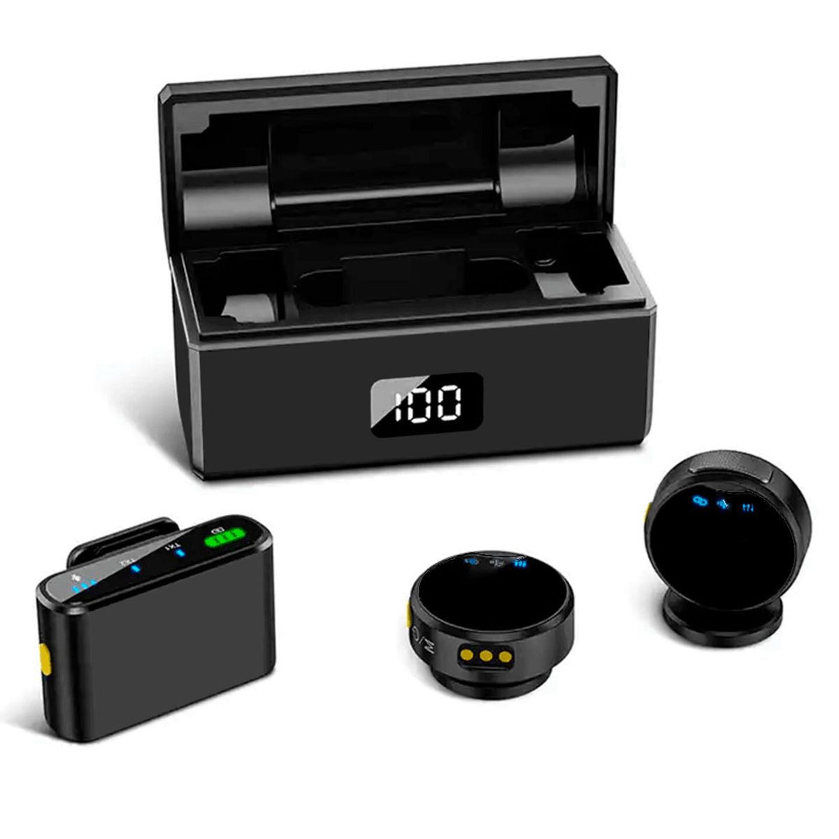 NANOTRON TECHNOLOGIES - Micrófonos de botón magnético SX40 Pro para Tipo C,  IOS y Cámaras