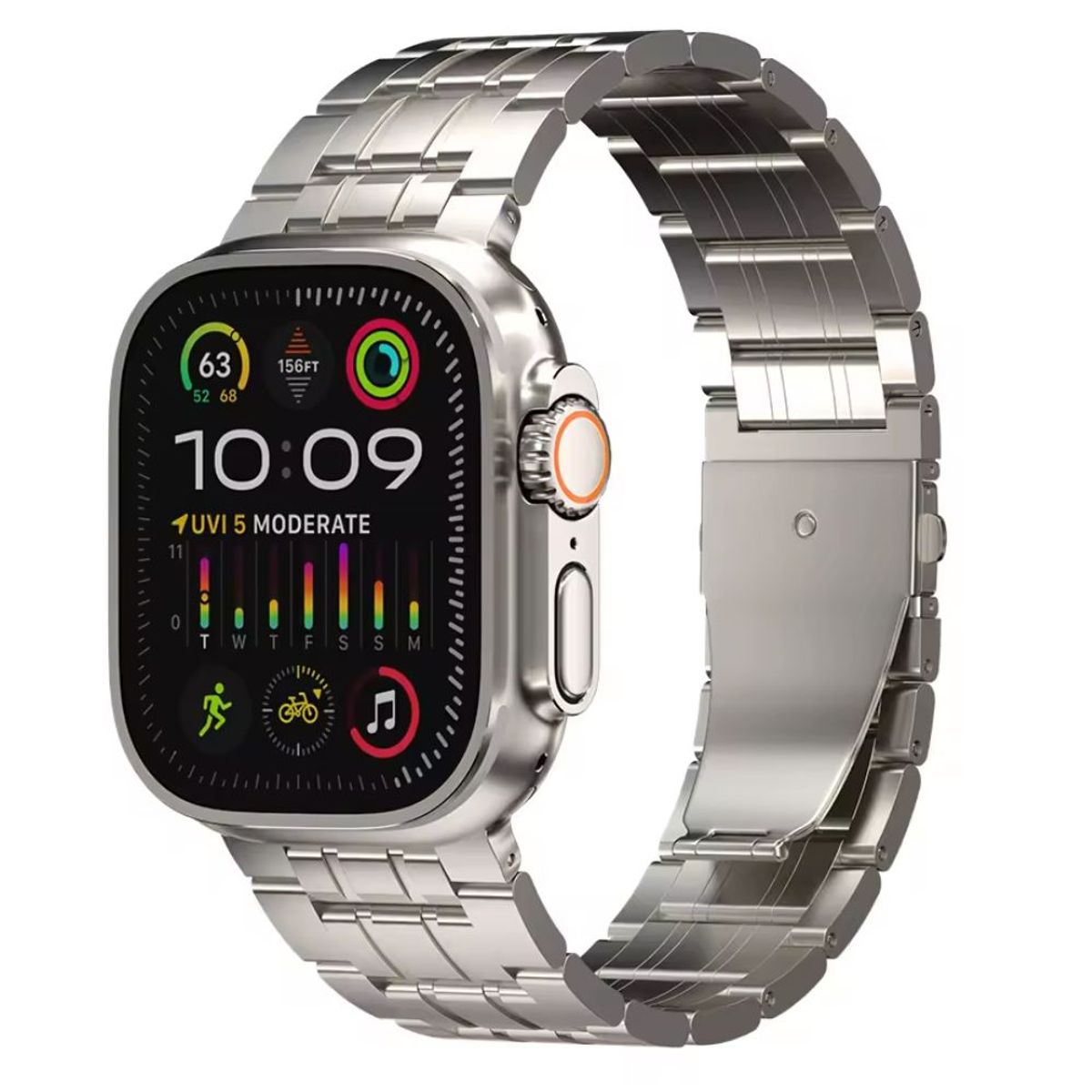 URVOI - Correa de Titanio Keepwin Mate para Apple Watch Ultra y Ultra 2