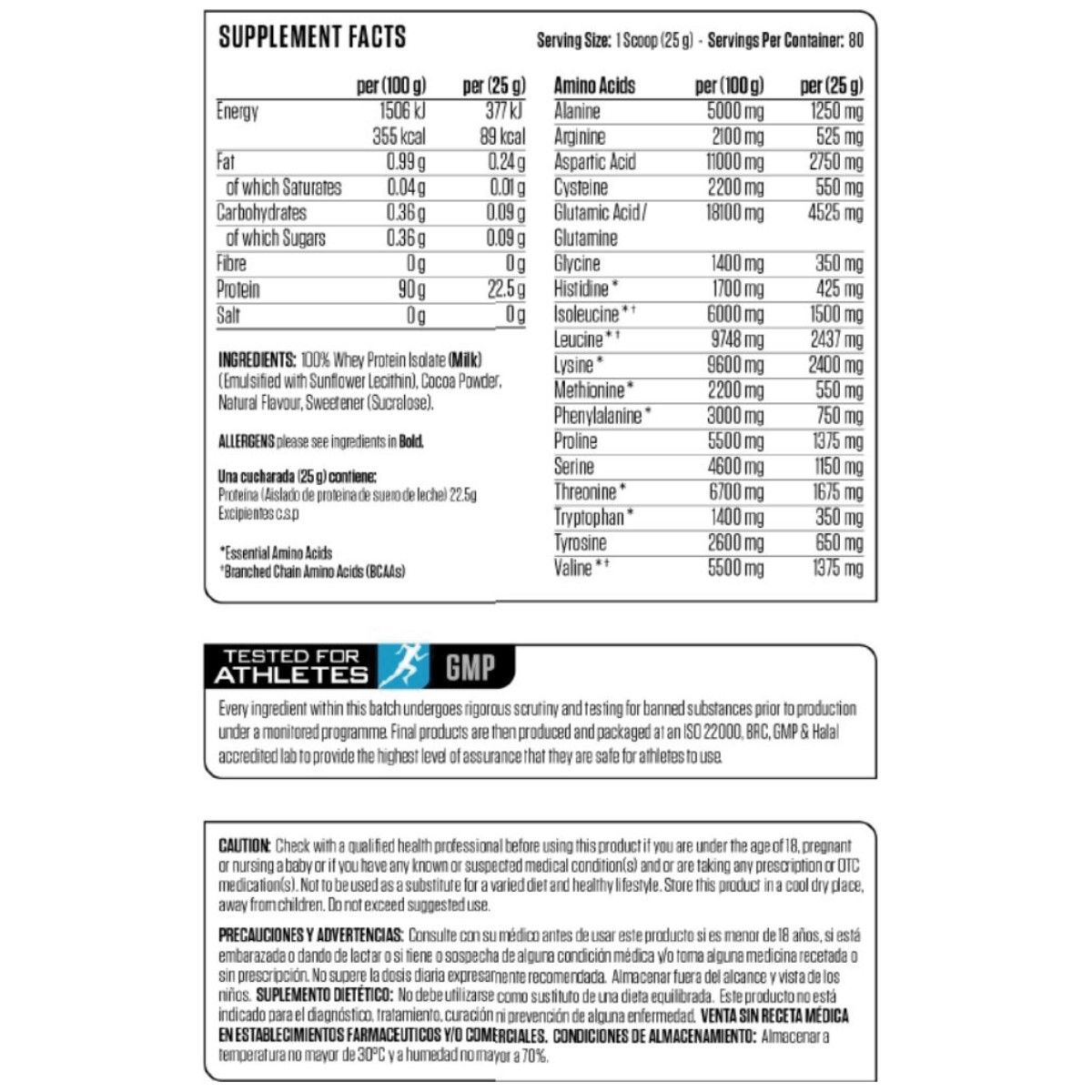 Applied Nutrition - Proteína Applied Nutrition ISO-XP 100% WheyProtein 1kg Sabor Chocolate