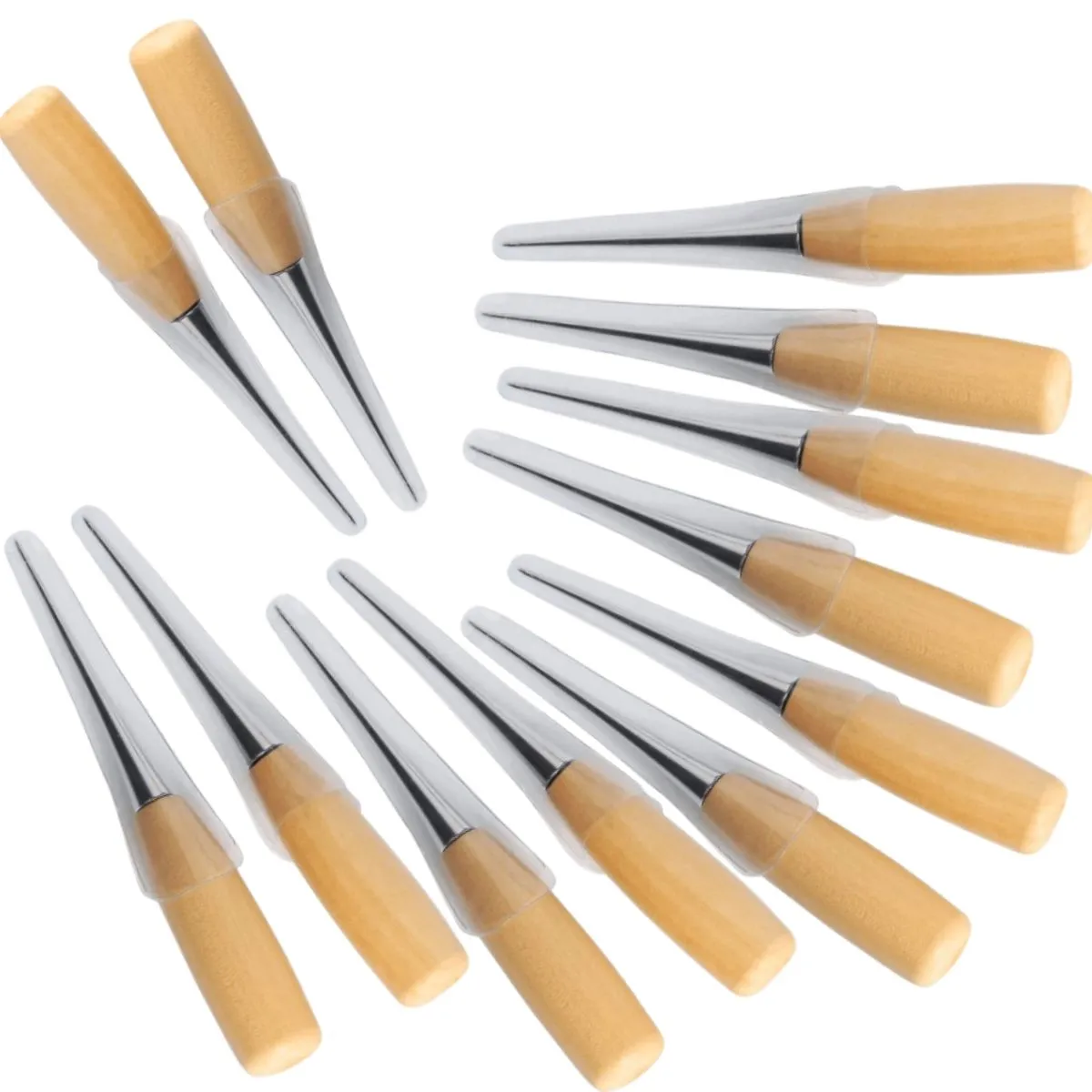 GENERICO - Punzon Lezna Para Hacer Hueco Cuero Tela Costura Por 12 Unid