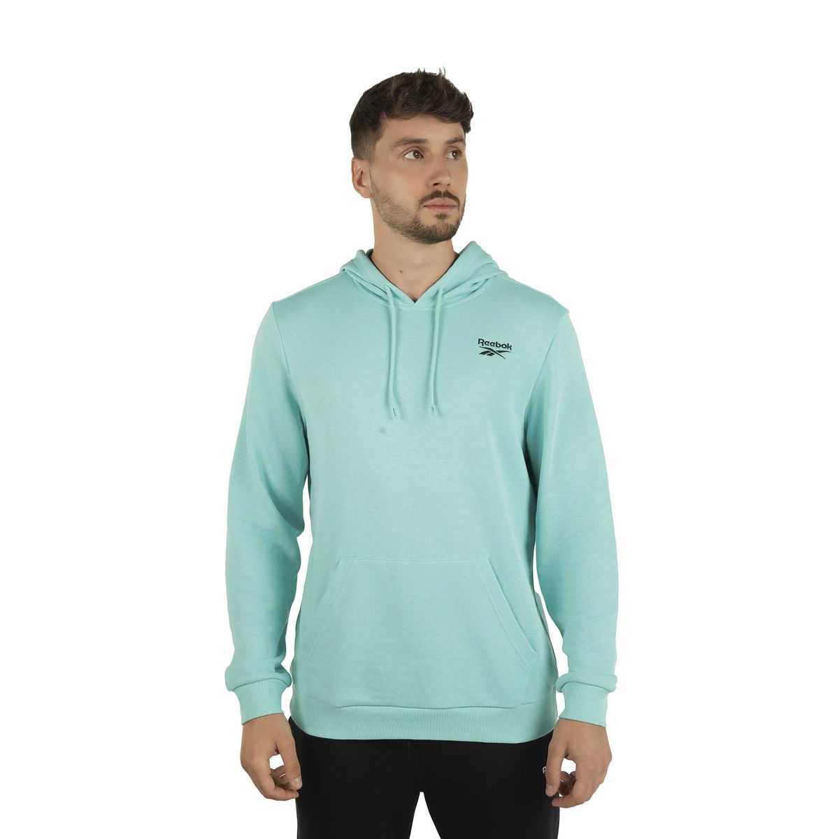 REEBOK - Polera Training Hombre Reebok Identity Small Logo Ft Hoodie