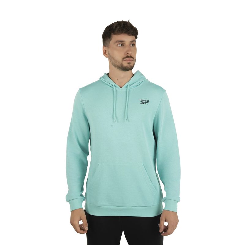 REEBOK - Polera Training Hombre Reebok Identity Small Logo Ft Hoodie
